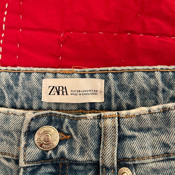 Zara high-rise cropped wide leg jeans - Picture 4 of 4